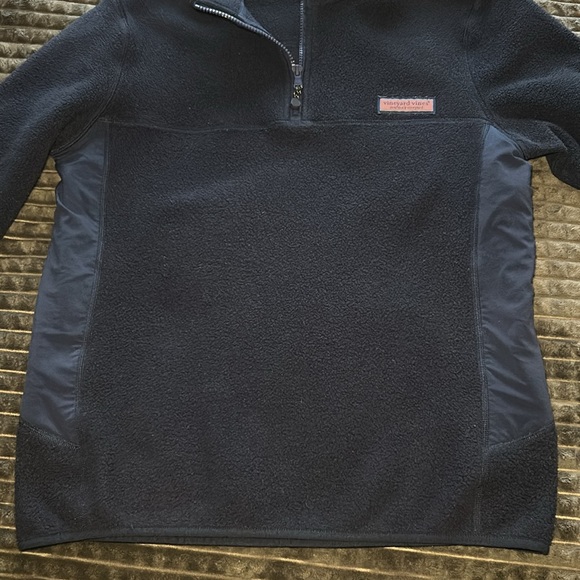 Vineyard Vines Women’s Pullover Fleece Navy Blue 1/4 Zip Long Sleeve, Size S - Picture 11 of 11